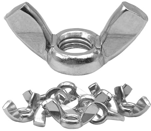Offgridtec Tuercas de mariposa de acero inoxidable A2 V2A 304 DIN315, 15 unidades, M5