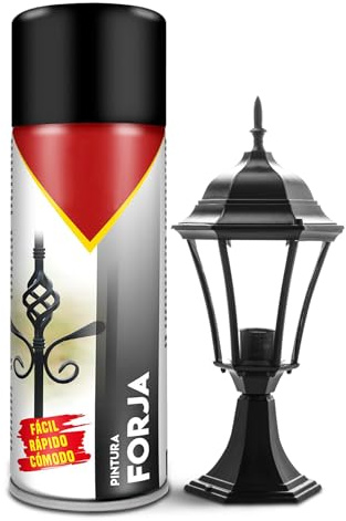 TIENDA EURASIA – Spray Pintura Forja | Spray Pintura | Acabado Rugoso | Spray | Color Negro | 150 ml | 5x17.5 cm