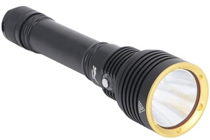 Dykficklampa, 5000LM dyklampa IPX8 vattentät undervattensficklampa, superljus LED, 100 meter lätt undervattenslampa för utomhusutforskning under vattensporter
