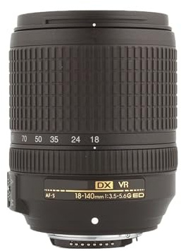 Lens, AF-S DX 18–140 mm F/3,5–5,6 G ED VR-Objektiv, kompatibel mit Nikon Spiegelreflexkameras,for Camera