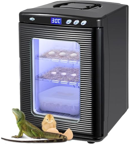 Reptilinkubator, dubbel temperaturkontroll 5-60°C, uppvärmnings- och kyltermostatlåda för små reptiler, vetenskaplig ägginkubator för laboratorier