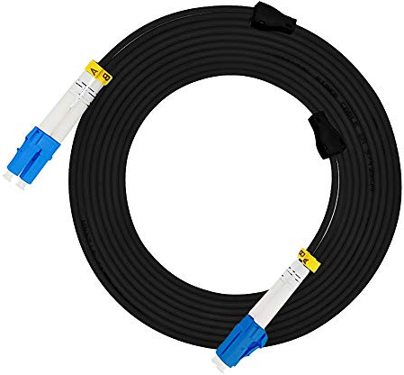 Jeirdus 100 m LC till LC utomhus pansrad duplex SM fiberoptisk kabel jumper optisk lappsladd singlemode 9/125 100 meter 33 ft LC-LC