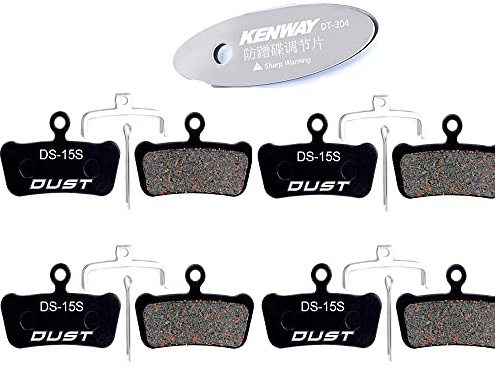 CYCEARTH 4 Pares de Pastillas de Freno para Bicicleta Sram Guide RSC R Avid XO XX Elixir 7 9 Trail 4 pistones (semimetálico)