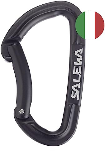 SALEWA HOT G3 BENT CARABINER, Schwarz