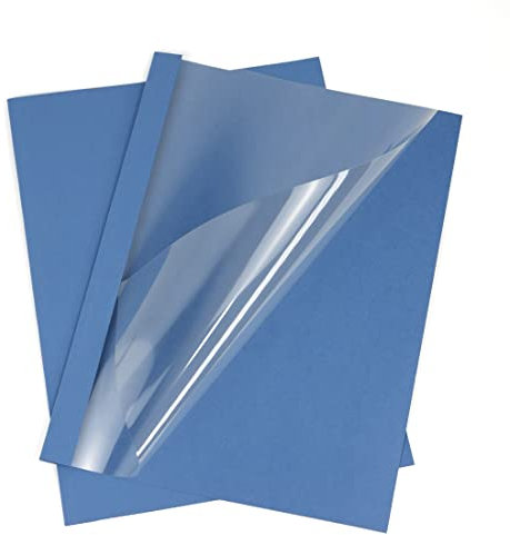 RAYSON Thermobindemappen, 55 Blatt, 6 mm, A4, Blau, Packung mit 25 Stück