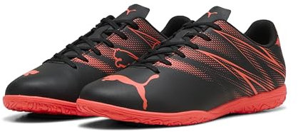 PUMA - ATTACANTO IT, Zapatillas de fútbol Masculino, PUMA Black-Glowing Red,