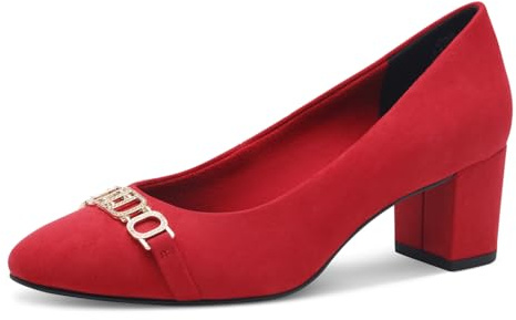 MARCO TOZZI by Guido Maria Kretschmer Damen Pumps mit Blockabsatz Elegant, Rot (Red), 38 EU