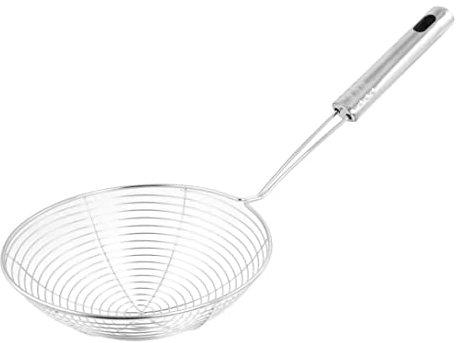 Rouloudun Colino Schiumarola Mestolo Acciaio Inox Schiumarola Cucchiaio Filtro a Rete Ragno Cucchiaio per Tagliatelle Cottura Frittura