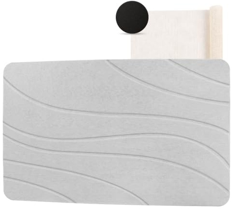 Daletu Tapis de Bain en Pierre de diatomée à séchage Rapide, antidérapant, Super Absorbant, pour Salle de Bain, comptoir de Cuisine, Plante ou Animal Domestique