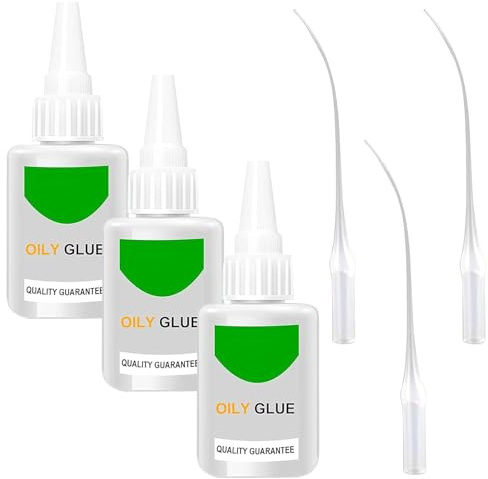 Cutiolly Colle Extra Forte, 50g Super Glue Universelle, Transparent, pour Bricolage et Restaurations (3pcs)