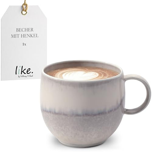 like. by Villeroy & Boch Perlemor Sand Becher mit Henkel 11,5x9x7,5cm