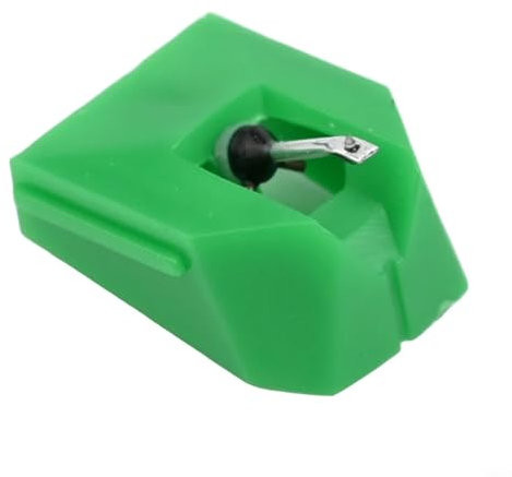 Aguja de repuesto para reproductor de discos de vinilo Audio Technica AT-LP120X Cartucho estéreo MM lápiz elíptico (verde)