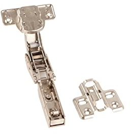 RASTKY Bisagras de Puerta de Gabinete de Cierre Suave Bisagras de Gabinete de Cocina Ángulo de Puerta Biseladas de 45 Grados de ángulo de Grado de de Baño de Cocina (35 Copas (sin Amortiguación))