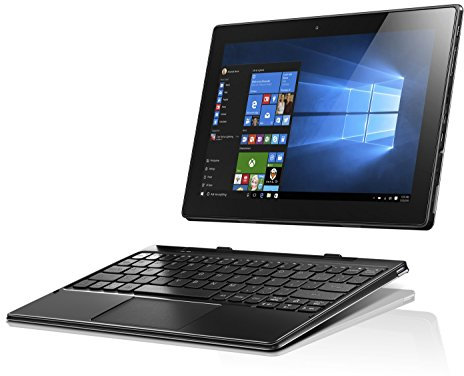 Lenovo IdeaPad Miix 310 – Tablette Convertible avec écran de 10,1 IPS Multi-Touch, processeur Intel Atom X5 Z8350, RAM 2 Go, 32 Go eMMC, système d'exploitation Windows 10 Home, Gris et Noir