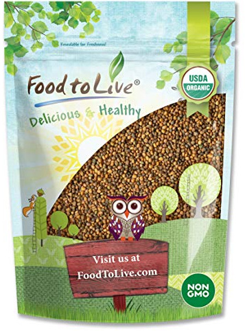 Food to Live Organic Arugula Sprouting Seeds, 4 Ounces - Non-GMO, Kosher, Great for Sprouting and Planting, High Germination Rate, Vegan Superfood, Bulk, Grow Amazing Sprout, Sirtfood