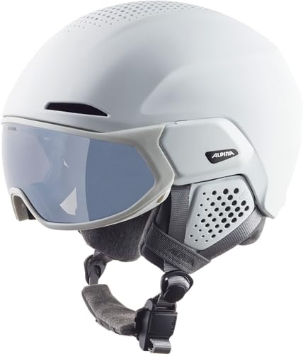 ALPINA Alto Q-LITE Skihelm, White matt, 51-55 cm