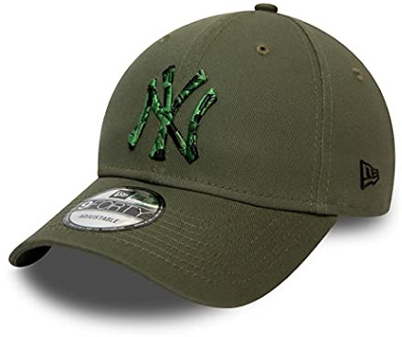 New Era New York Yankees MLB Cap 9Forty Basecap verstellbar Kappe Baseball Camouflage Infill Oliv - One-Size