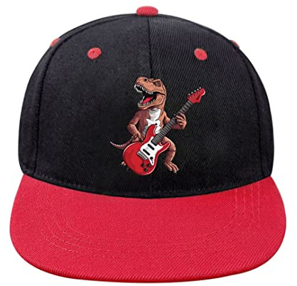 Negi Dinosaur Hat Kids Trucker Hat for Toddler Boys Grils, Adjustable Kids Snapback Hat Cartoon Baseball Cap, Unisex Sun Hat Flat Bill