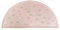 Kinder Platzmatte (Regenbogen, Wölkchen) (Rosa)