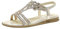 Cvanxluy Sandalen Damen Sommer Leichte Schuhe Elegante Frauen Sommerschuhe Bequeme Boho Sandaletten Glitzer Flip Damenschuhe Pantoletten Breite Füße Strandschuhe Weichen Sohlen Sandals 37-42