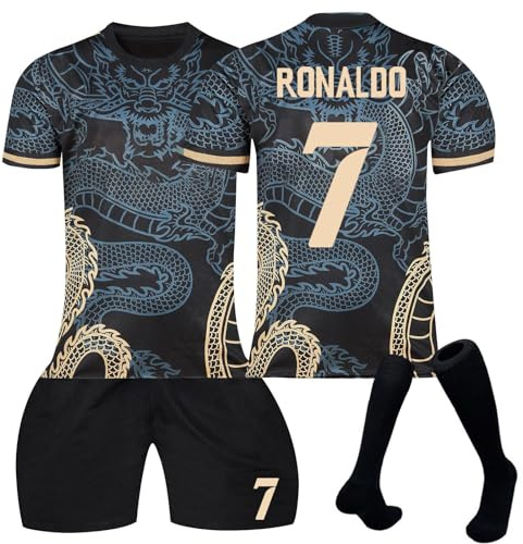 R.Madrid No.7 Boys Football Kits - League 2024/2025 Training Shirt, Shorts and Socks