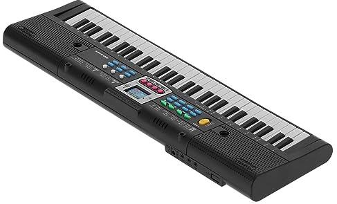 Piano électrique 61 Touches pour les Débutants avec des Caractéristiques Microphones et Polyvalentes