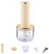 3-in-1 Akku Stabmixer, 3-Gang Elektrischer Schneebesen Handmixer Zwiebel Zerkleinerer Handrührgerät mit Zwiebelhacker 300ML & 100ML & TYP-C-Kabel für Smoothies, Milchshakes, Babynahrung und Suppen