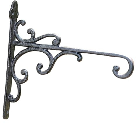 FLCPJGV Support pour Plante Accroche pour Patère Murale en Fer Support pour Lanterne Antique Approprié pour Les Clôtures Le, 29cmx27cm
