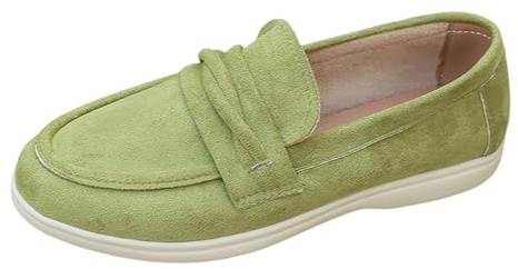Slip On Scarpe Da Donna Nero Sneakers Donna Moda Cristallo Mesh Traspirante Confortevole Spiaggia Slides Casual Elegante Tacco Piatto Ballerine Sneaker Sport Estate, Verde, 39.5 EU