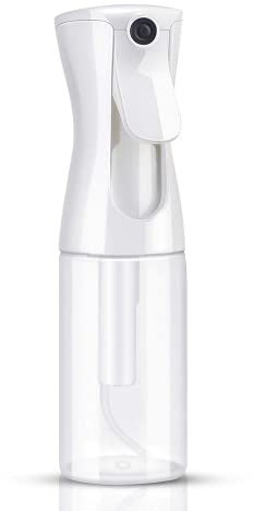Hair Spray Misting Bottle, 200ml Refillable Fine Mist Sprayer Bottle, Ultra Fine Continuous Water Mister For Salon, Gardening, Plants & Skin Care (Transparent)