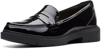 Clarks Black's Westlynn Ayla Loafer, Black Patent Synthetic, 10 Medium US