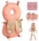 TSLBW Almohada de protección para la Cabeza del bebé, Modas de Rodilla de bebé, Almohada Mochila de protección, Protector de Cabeza de Bebé Ajustable, para Bebé Aprende a Caminar O Correr (Rosa)