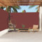 ZEYUAN Seitenmarkise Ausziehbar, Windschutz, Seitenmarkise, Sichtschutz Ausziehbar, Seitenwandmarkiese, Braun 220x600 cm