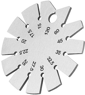 Bevel Winkelmesser aus Edelstahl für das Messen von Messerklingenwinkeln 15‑120 Grad, kann 12 gängige Winkel messen,Schleif- und Abziehprüfung
