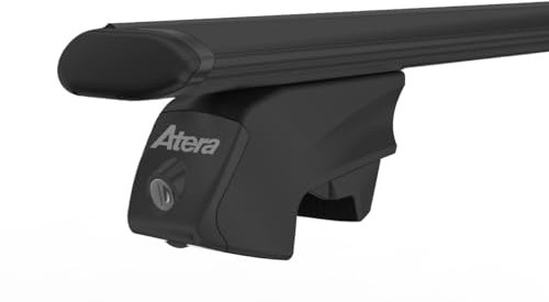 Atera 048637 PKW Dachträger Signo RTD - Aero Profil schwarz - für Autos mit auffliegender Dachreling - Stahl 137 cm