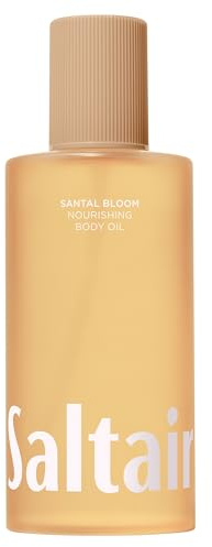Saltair Body Oil. Jumbo Size Santal Bloom After Shower and Bath Oil for Women and Men. Botanical, Non-Greasy, and Well-Absorbing Moisturizer for Hydrating Dry Skin – 10oz Bottle