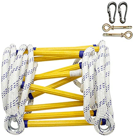 Rope Ladder,Rope Ladder,Emergency Ladders Safety Ladder Fire Escape Emergency Escape from Window and Balcony with Hooks/18M