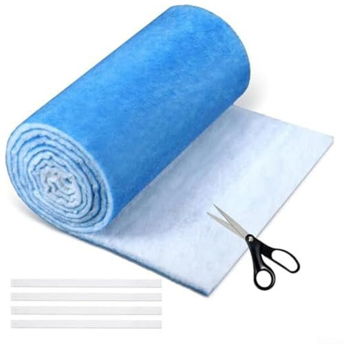 Filtro de ventilación de algodón, filtro electrostático reutilizable de ventilación de piso, filtro de aire acondicionado cortable, algodón, rollo de filtración de aire de algodón