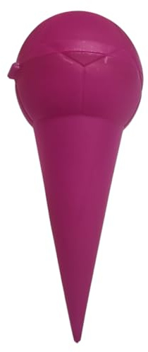 Cenicero de playa con forma de cono de helado, para colocar en la arena, ceniza de ceniza (fucsia)