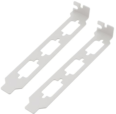 LT Easiyl 2pcs Computer Network Card Three-hole DB9VGA Full-Height Baffle Bracket 12CM