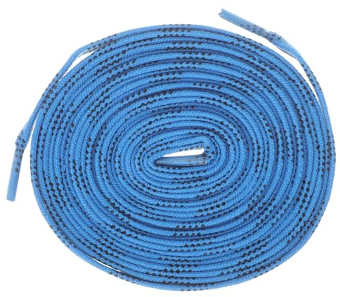 Veemoon Lacets Cirés pour Patins de Hockey Bleu 244 Cm – Lacets Plats Résistants et Cire Performante – Accessoires pour Chaussures de Sport, Patins à roulettes et Patinage sur Glace