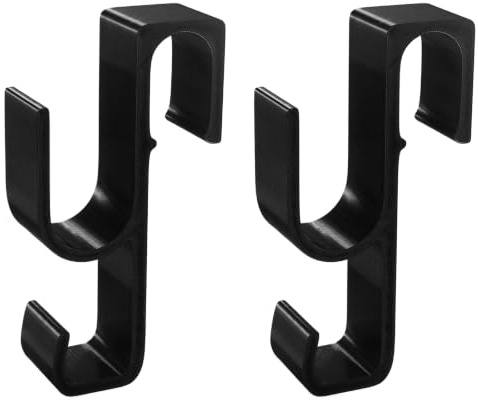2pcs Stroller Side Hooks for W2 & W4, Double-Layer Side Hook(Black) | Multipurpose Stroller Side Hooks Space-Saving Travel Organizer for Balance Bikes & Everything, for Groceries Diaper Bags
