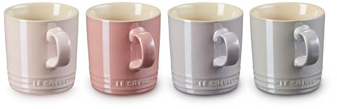 LE CREUSET Set of 4 Stoneware Tumblers 350 ml Pink