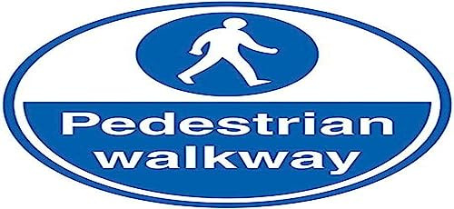 Adhesivo para el suelo con diseño de pasarela peatonal (600 x 600 mm)