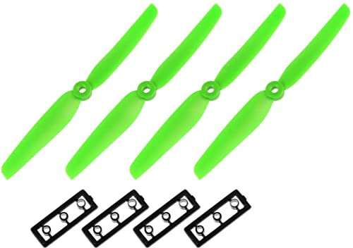 XYWHPGV RC Propeller 6030 6x3 Zoll CW CCW 2-Vane für Quadcopter Hexacopter Multirotor, Grün 2 Paar mit Adapterringen(ffb66 a47a9 99d8d 66293 8ea61 4519b