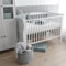 Woodies - Noble Cot - Babybett - 120 x 60 cm - Rustikal, Vintage, Retrostil - höhenverstellbares Gitterbett - mit Lattenrost und herausnehmbaren Sprossen - Kiefernholz - Natürlich - Weiß