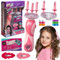 Haare Flechten Maschine, Haarflechtmaschine für Mädchen, Automatic Hair Braiding Machine für Kinder, Flechthilfe Haarschmuck Mädchen, DIY Haarstyling Werkzeuge Rosa