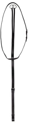 NETPROSHOP Leder Martingal mit Edelstahlschnallen 2-Fach verstellbar Shetty Pony Cob Full, Groesse:Shetty, Farbe:Schwarz