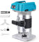 Akku Oberfräse kompatibel mit Makita 18V Akku,1400W Oberfräse Trimmer Einhandfräse Bürstenloser, Holztrimmer mit 6 Geschwindigkeit, 30000 U/min Akku-Holzfräser auto reparatur ausbeulwerkzeug