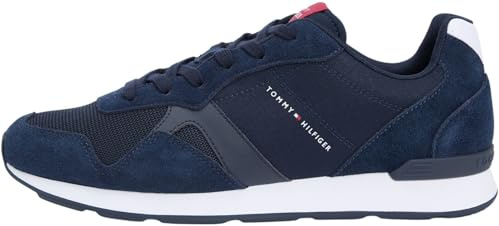 Tommy Hilfiger Uomo Sneakers Running Maxlite Mix con Lacci, Blu (Desert Sky), 42